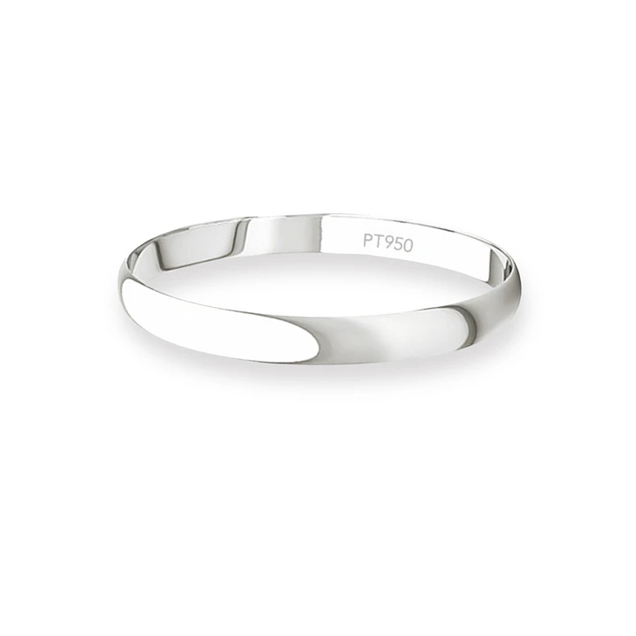 Argolla Matrimonio Ilusión de Platino Inglés Verona de 2,0mm 2