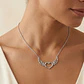 Collar Oro Blanco 18kt Corazon Alas - Miniatura 4
