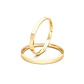 Par Argollas Matrimonio de Oro Amarillo 18kt Tubo Siena de 2,0mm - Miniatura 1