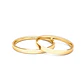 Par Argollas Matrimonio de Oro Amarillo 18kt Tubo Siena de 2,0mm - Miniatura 3