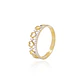Anillo de Oro 18kt Corona Corazones - Miniatura 1