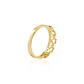 Anillo de Oro 18kt Corona Corazones - Miniatura 2