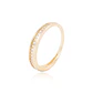 Anillo Compromiso de Oro 18Kt Circón Riel Ovalado - Miniatura 1