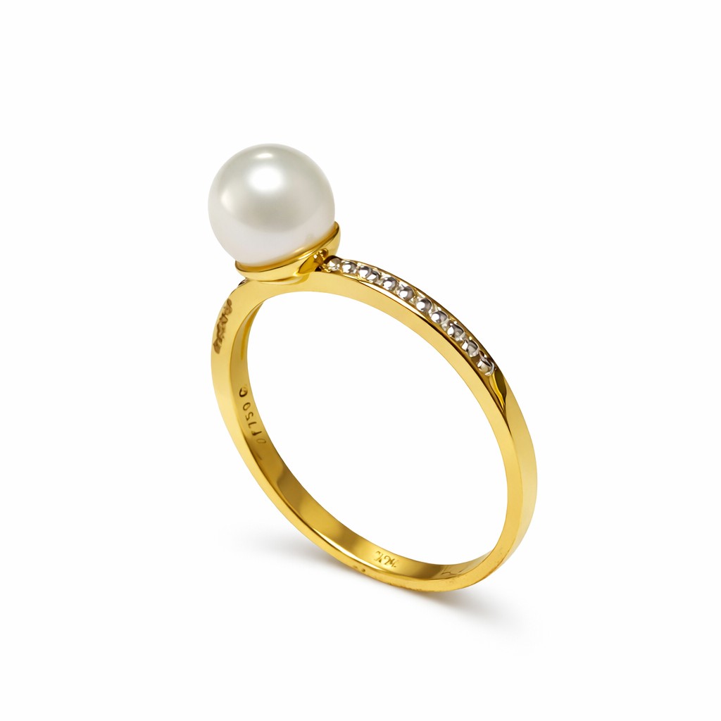 Anillo Oro Amarillo 18kt Perla Eterna 2