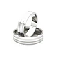Par Argollas Matrimonio de Oro Blanco 18kt Prince 5,0mm - Miniatura 1