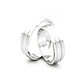 Par Argollas Matrimonio de Oro Blanco 18kt Prince 5,0mm - Miniatura 3