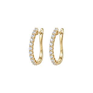 Aros Oro Amarillo 18kt Diamantes 41Pts Argollas