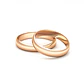 Par Argollas Matrimonio de Oro Miel 18kt Venecia de 3,5mm - Miniatura 2