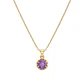 Colgante Oro Miel 18kt Sol con Garras de Amatista 4mm - Miniatura 3