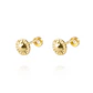 Aros de Oro 18kt Con Punto de Luz Circonita - Miniatura 3