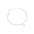 Pulsera de Plata Esterlina 925 Pulsera Tobillera Candado