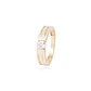 Anillo Compromiso de Oro de 18kt Solitario cuadrado - Miniatura 1