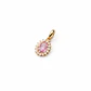 Colgante Oro Amarillo 18kt Roseta Rosa Francia 6MM Circonita - Miniatura 1