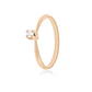 Anillo de compromiso Oro Rosado 18kt Modelo Niza Diamante Solitario de 10ptos - Miniatura 1