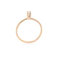Anillo de compromiso Oro Rosado 18kt Modelo Niza Diamante Solitario de 10ptos - Miniatura 2