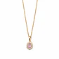 Colgante Oro Amarillo 18kt Roseta Rosa Francia 6MM Circonita - Miniatura 3