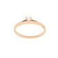 Anillo Compromiso Oro Rosado 18kt  Nápoles 1x12ptos Diamante - Miniatura 4