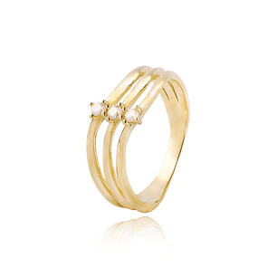 Anillos de Oro 18kt Modelo Ci 3 Corridas