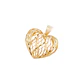 Colgante de Oro 18kt Corazón Enrejado - Miniatura 1