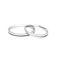 Par Argollas Matrimonio de Platino de 2,0mm Verona - Miniatura 2
