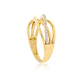Anillo Compromiso de Oro 18Kt Entrelazado de Circon - Miniatura 3