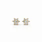 Aros Oro Amarillo 18kt Flor Imperial Circonita - Miniatura 1