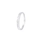 Anillo de Oro Blanco 18kt Riel con Diamantes 10Pts - Miniatura 1