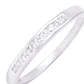 Anillo de Oro Blanco 18kt Riel con Diamantes 10Pts - Miniatura 2