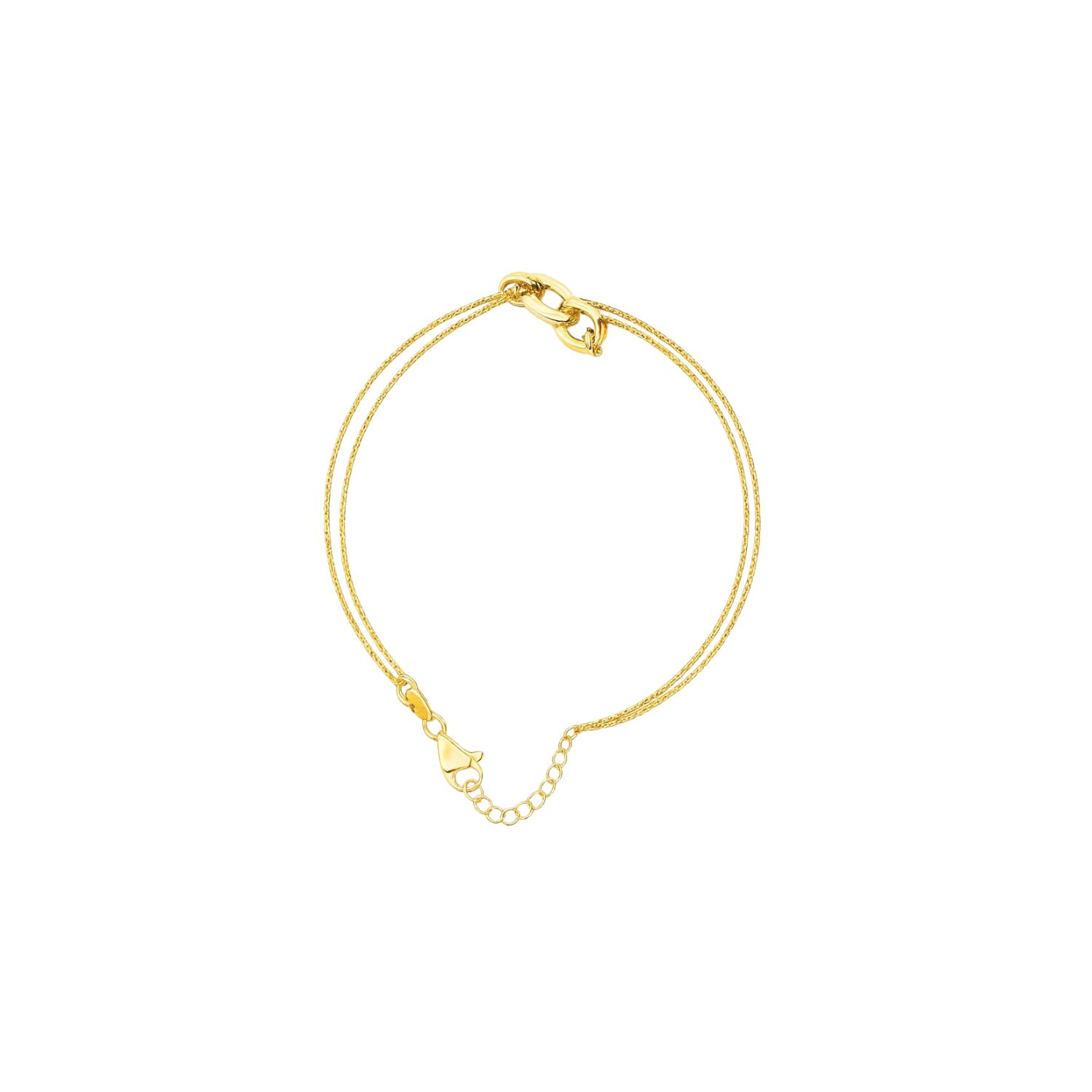 Pulsera Oro Amarillo 18kt Cuatro Eslabones 3