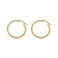 Aros de Oro 18kt Argollas Torcida Mediana - Miniatura 2