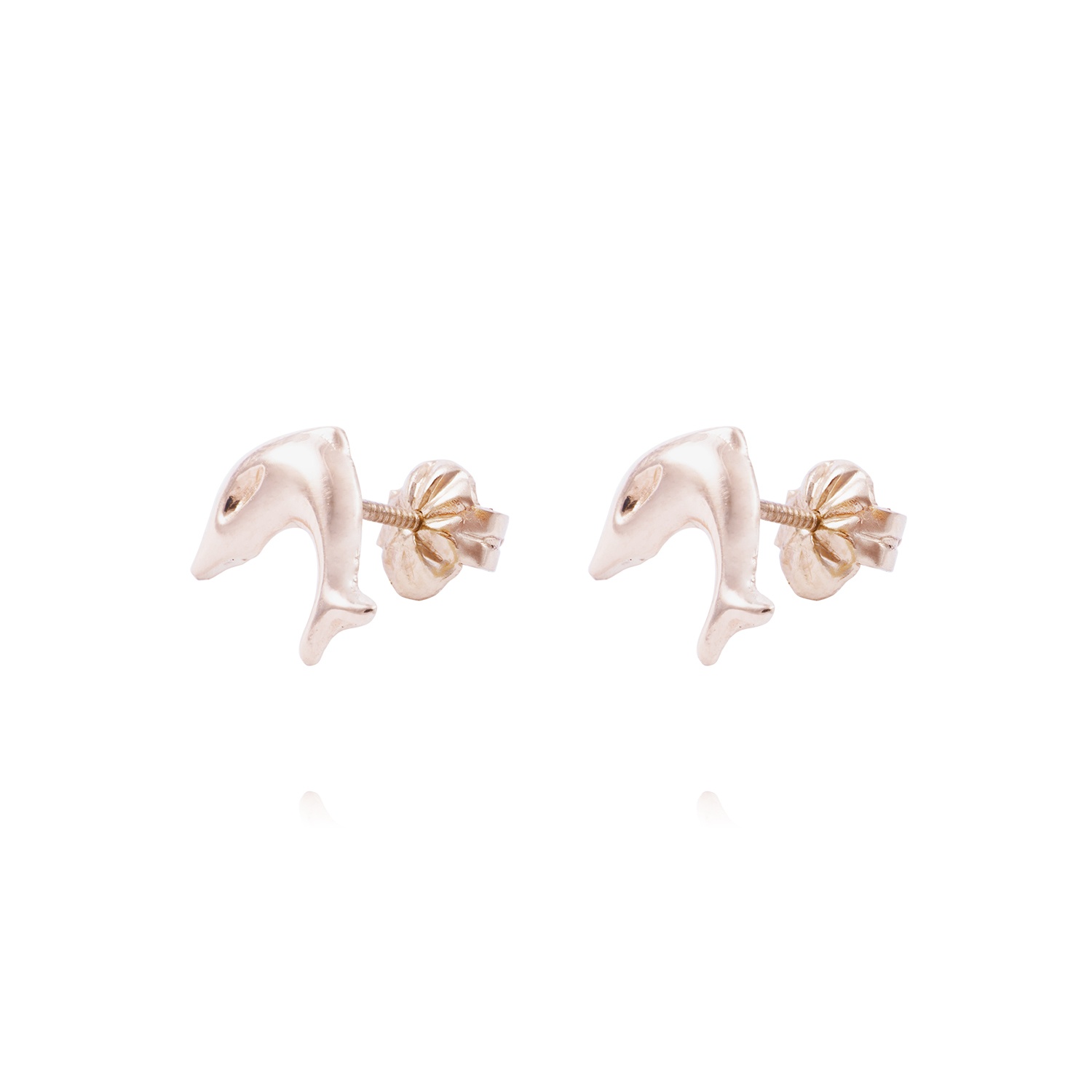 Aros Oro Miel 18kt Delfín 1