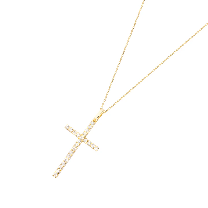 Collar de Oro Blanco 18kt con Diamantes de 22 Pts Totales SI/H Corte Brillante 1