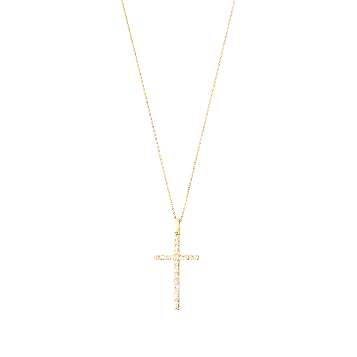 Collar de Oro Blanco 18kt con Diamantes de 22 Pts Totales SI/H Corte Brillante 3