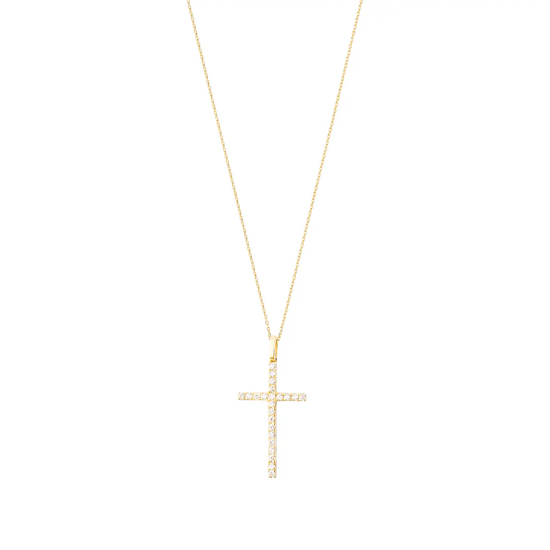Collar de Oro Blanco 18kt con Diamantes de 22 Pts Totales SI/H Corte Brillante 3