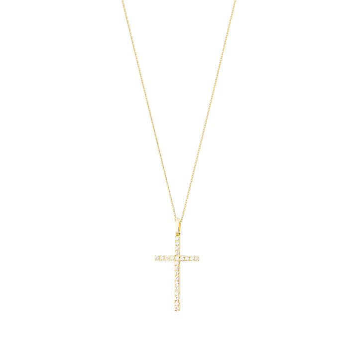 Collar de Oro Blanco 18kt con Diamantes de 22 Pts Totales SI/H Corte Brillante 3