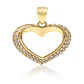 Colgante de Oro 18kt Corazon Riel Circon - Miniatura 1