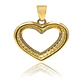 Colgante de Oro 18kt Corazon Riel Circon - Miniatura 3