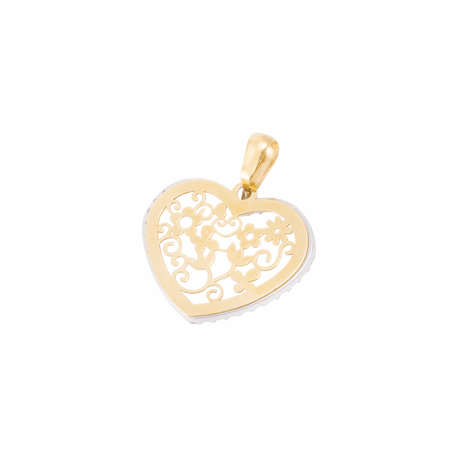 Colgante de Oro 18kt Corazon Filigrama 2