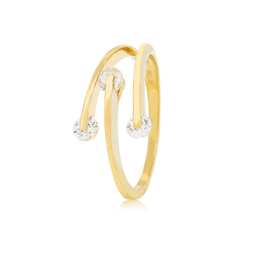 Anillo de Oro 18kt Tres Circones 1