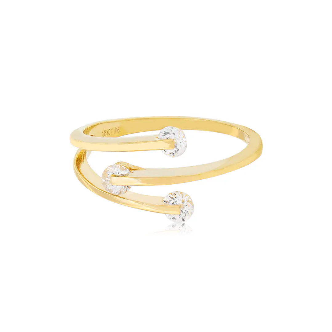 Anillo de Oro 18kt Tres Circones 3