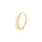 Anillo Oro Amarillo 14kt Tiara Siete Circonitas 2MM - Miniatura 1