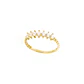 Anillo Oro Amarillo 14kt Tiara Siete Circonitas 2MM - Miniatura 3