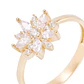 Anillo de Oro 18kt Rosetón Circón - Miniatura 2