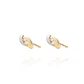 Aros de Oro 18kt Bicolor 2 Circones - Miniatura 2
