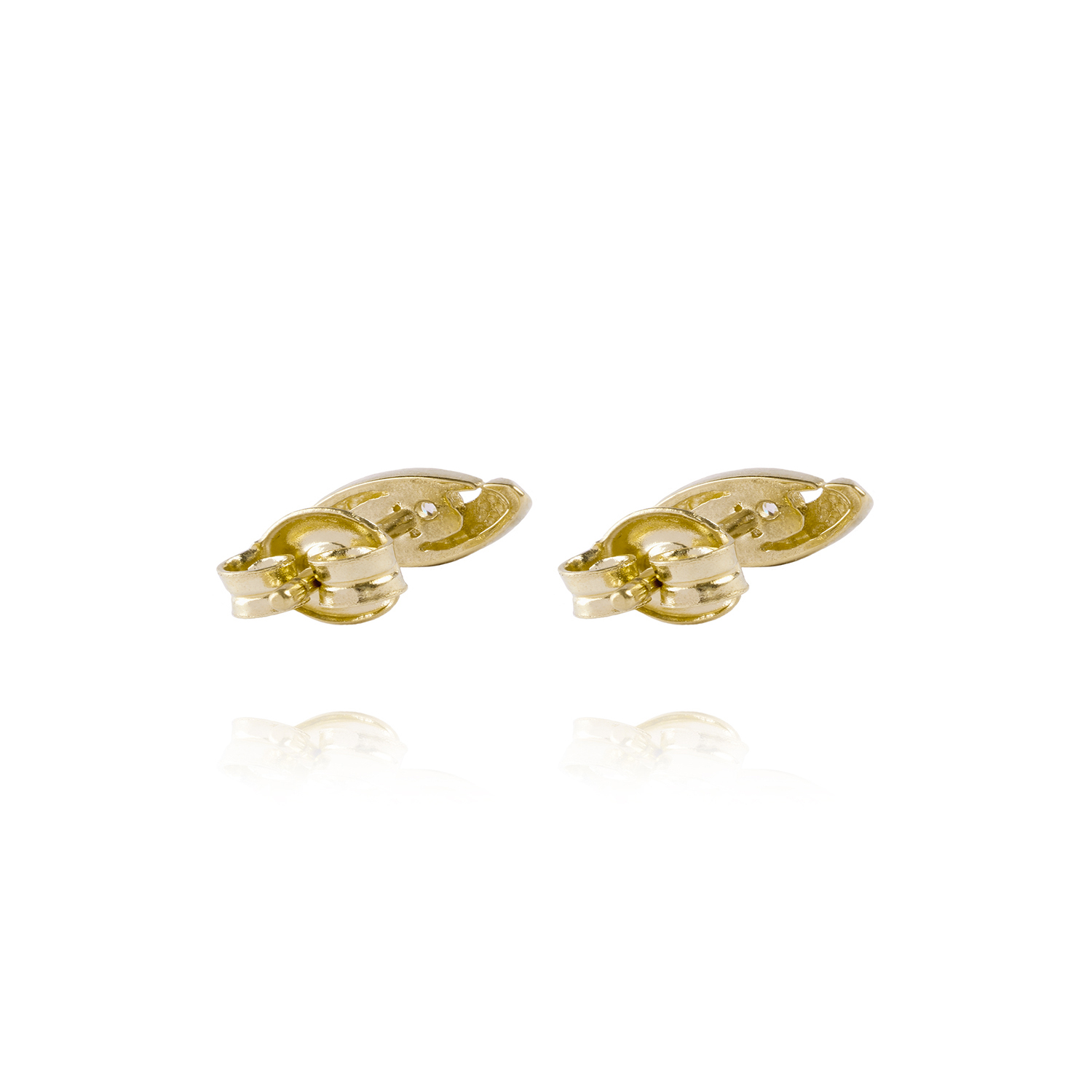 Aros de Oro 18kt Bicolor 2 Circones 3