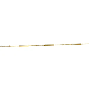 Pulsera Oro Amarillo 18kt Barras-Puntos