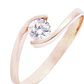Anillo Oro Miel 18kt Ojo Circón - Miniatura 2