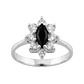 Anillo Oro 18kt Platino Roseta Marquise Circonitas - Miniatura 6