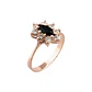 Anillo Oro 18kt Platino Roseta Marquise Circonitas - Miniatura 7