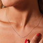 Collar de Oro Blanco 18kt con Diamantes de 5 Pts Totales Corte Brillante SI/H - Miniatura 4